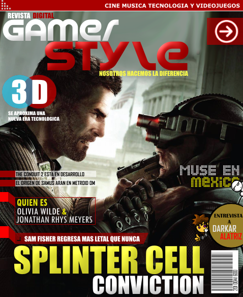 16 portada abril 2010 SPLINTER CELL CONVICTION