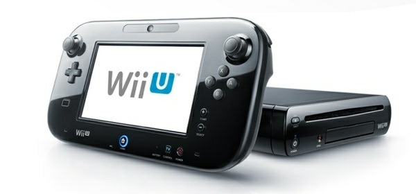 Wii U - Black - White Background